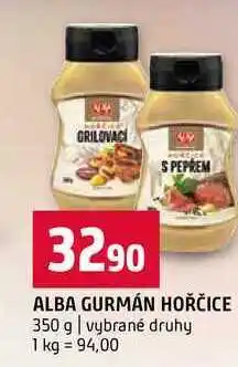 Terno ALBA GURMÁN HOŘČICE 350 g vybrané druhy nabídka