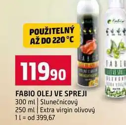 Terno FABIO OLEJ VE SPREJI 300 ml Slunečnicový 250 ml Extra virgin olivový nabídka