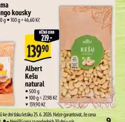 Albert Albert Kešu natural nabídka