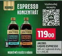Terno JACOBS LIQUID ESPRESSO 485 ml vybrané druhy nabídka