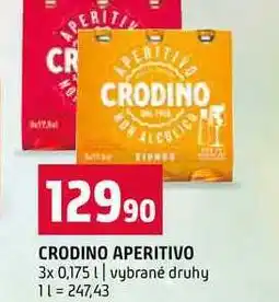 Terno CRODINO APERITIVO 3x 0,175l vybrané druhy nabídka
