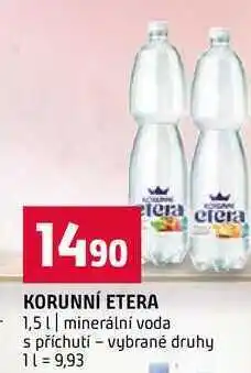 Terno KORUNNÍ ETERA 1,5l minerální voda s příchutí vybrané druhy nabídka