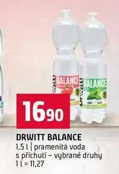 Terno DRWITT BALANCE 1,5l pramenitá voda s příchutí vybrané druhy nabídka
