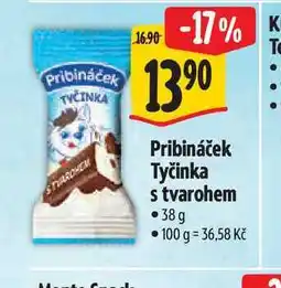 Albert Pribináček Tyčinka s tvarohem nabídka