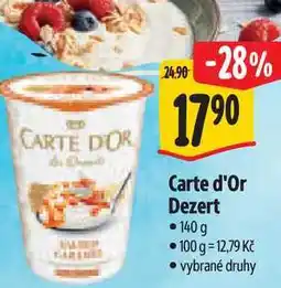 Albert Carte d'Or Dezert nabídka