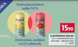 Terno ZLATOPRAMEN SOULAD 0,5l nealkoholické pivo ochucené vybrané druhy nabídka