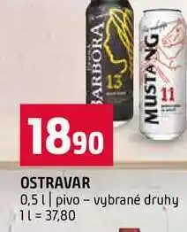 Terno OSTRAVAR 0,5l pivo vybrané druhy nabídka