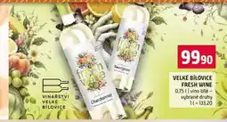 Terno VELKÉ BÍLOVICE FRESH WINE 0,75l vino bílé vybrané druhy nabídka