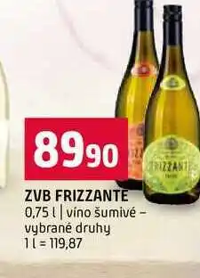 Terno ZVB FRIZZANTE 0,75l víno šumivé vybrané druhy nabídka