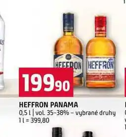 Terno HEFFRON PANAMA 0,5l vol. 35-38% vybrané druhy nabídka
