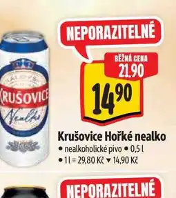Albert Krušovice Hořké nealko nabídka