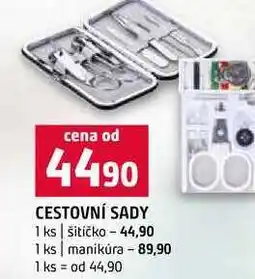 Terno CESTOVNÍ SADY 1 ks šitíčko 1 ks manikúra nabídka