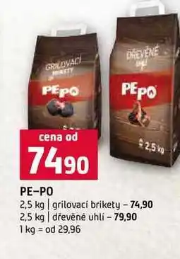 Terno PE-PO 2,5 kg grilovací brikety 2,5 kg dřevěné uhlí nabídka