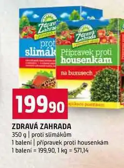 Terno ZDRAVÁ ZAHRADA 350 g proti slimákům 1 balení přípravek proti housenkám 1 balení nabídka