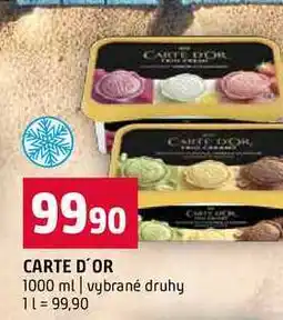 Terno CARTE D'OR 1000 ml vybrané druhy nabídka
