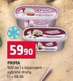 Terno PRIMA 900 ml s toppingem vybrané druhy nabídka