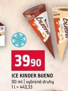Terno ICE KINDER BUENO 90 ml vybrané druhy nabídka