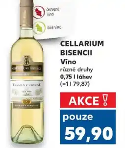 Kaufland CELLARIUM BISENCII Víno nabídka