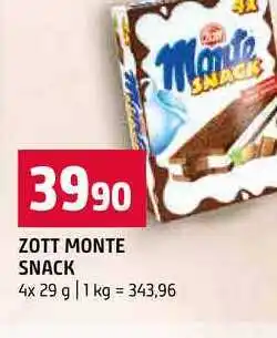 Terno ZOTT MONTE SNACK nabídka