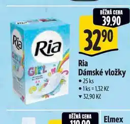 Albert Ria Dámské vložky 25 ks nabídka