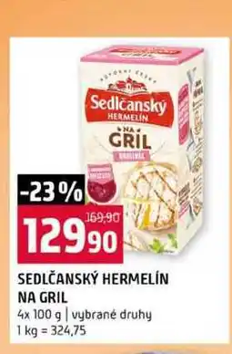 Terno SEDLČANSKÝ HERMELÍN NA GRIL 4x 100 g vybrané druhy nabídka