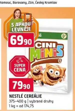 Terno NESTLÉ CEREÁLIE 375-400 g vybrané druhy nabídka