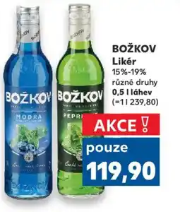Kaufland BOŽKOV Likér 15%-19% nabídka
