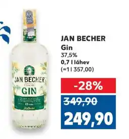 Kaufland JAN BECHER Gin 37.5% nabídka