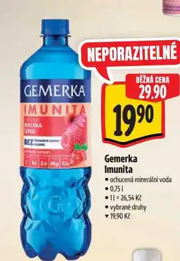 Albert Gemerka Imunita ochucená minerální voda nabídka