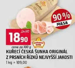 Terno KUŘECÍ ČESKÁ ŠUNKA ORIGINÁL Z PRSNÍCH ŘÍZKŮ NEJVYŠŠÍ JAKOSTI nabídka