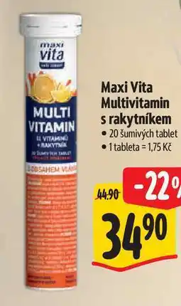 Albert Maxi Vita Multivitamin s rakytníkem 20 šumivých tablet nabídka