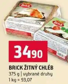 Terno BRICK ŽITNÝ CHLÉB 375 g vybrané druhy nabídka