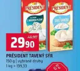 Terno PRÉSIDENT TAVENÝ SÝR 150 g vybrané druhy nabídka