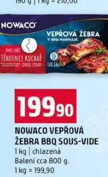Terno NOWACO VEPŘOVÁ ŽEBRA BBQ SOUS-VIDE 1 kg chlazená Balení nabídka