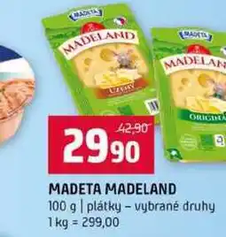 Terno MADETA MADELAND 100 g plátky vybrané druhy nabídka