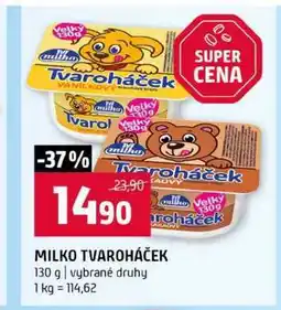Terno MILKO TVAROHÁČEK 130 g vybrané druhy nabídka