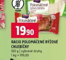 Terno RACIO POLOMÁČENÉ RÝŽOVÉ CHLEBÍČKY 100 g vybrané druhy nabídka