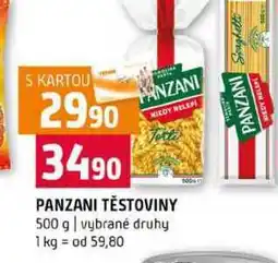 Terno PANZANI TĚSTOVINY 500 g vybrané druhy nabídka
