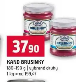 Terno KAND BRUSINKY 180-190 g vybrané druhy nabídka