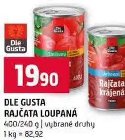 Terno DLE GUSTA RAJČATA LOUPANÁ 400/240 g vybrané druhy nabídka
