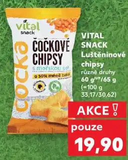 Kaufland VITAL Snack Luštěninové chipsy nabídka