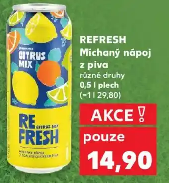 Kaufland REFRESH Míchaný nápoj z piva nabídka