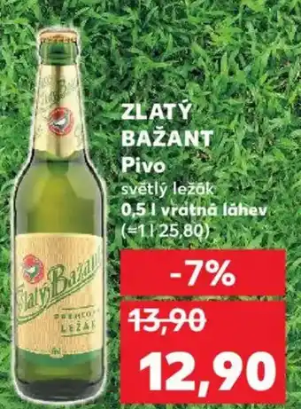 Kaufland ZLATÝ BAŽANT Pivo nabídka