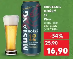 Kaufland MUSTANG HOŘKÝ 12 Pivo nabídka