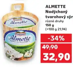 Kaufland ALMETTE Nadýchaný tvarohový sýr nabídka