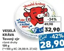 Kaufland VESELÁ KRÁVA Tavený sýr nabídka