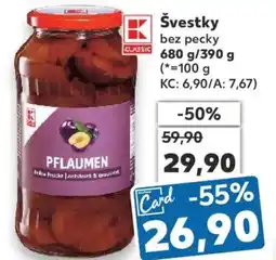 Kaufland Švestky bez pecky nabídka