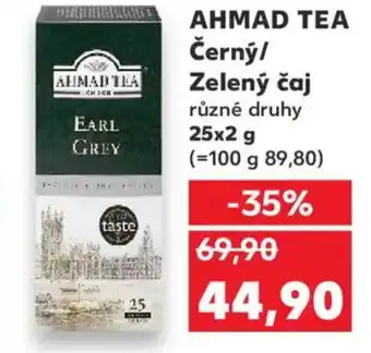 Kaufland AHMAD TEA Černý/ Zelený čaj nabídka