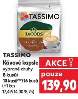 Kaufland TASSIMO Kávové kapsle nabídka