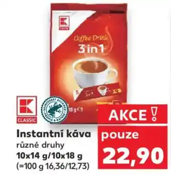 Kaufland Instantní káva nabídka